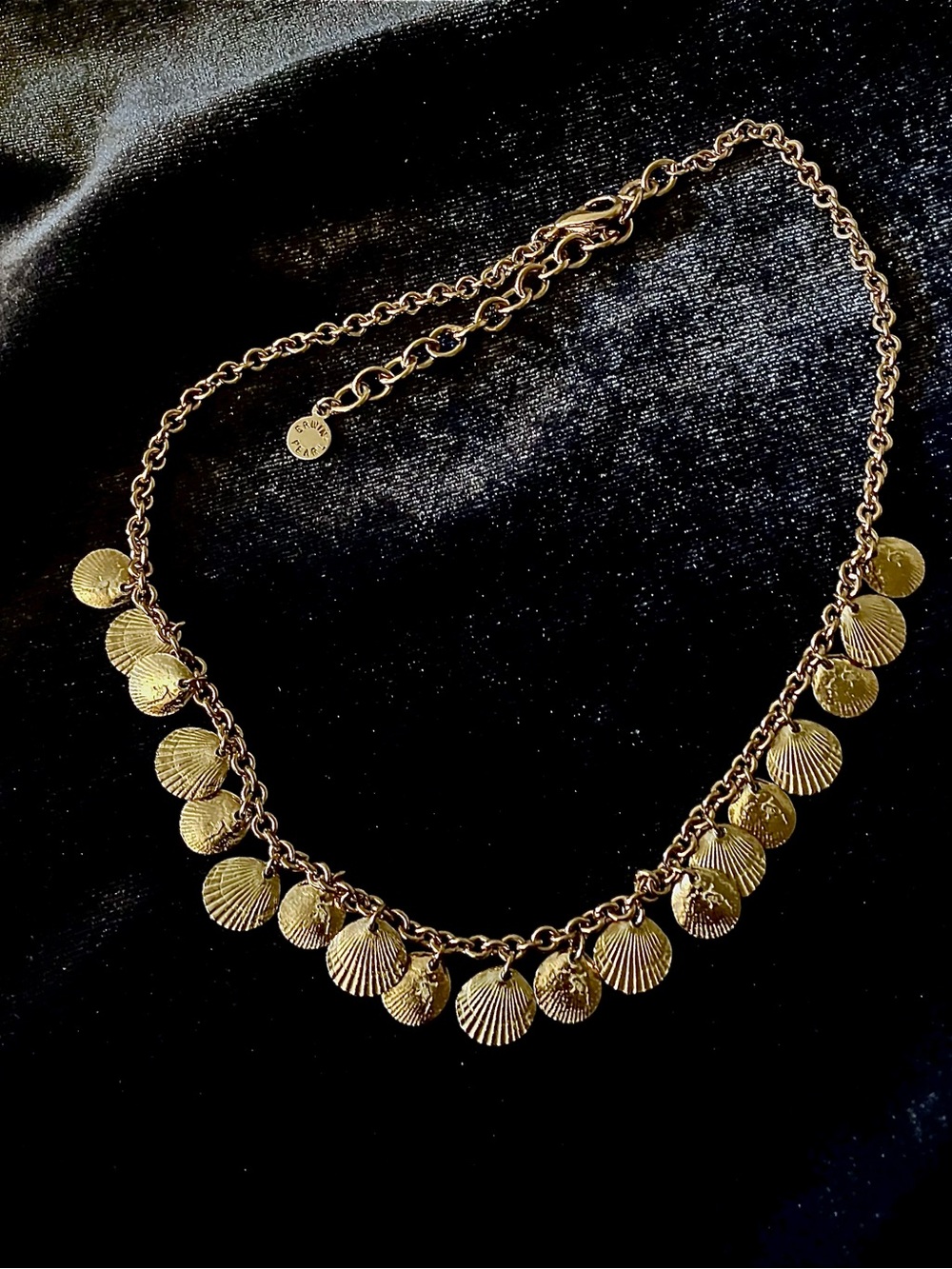 Erwin Pearl Vintage Scallop Shell Necklace